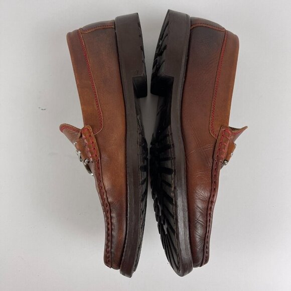 Donald J Pliner Mens Dustee Loafer Dress Shoes Brown Leather Moc Toe Slip On 10M - Picture 7 of 11